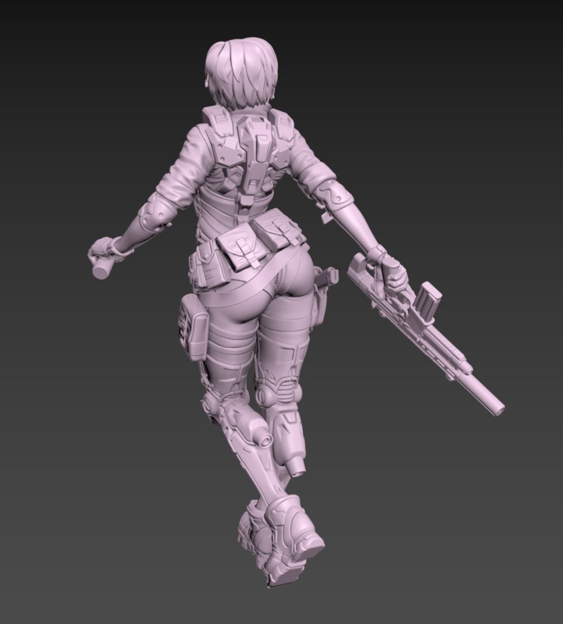 Wolverine Poseable 100mm Set 3D print model_9