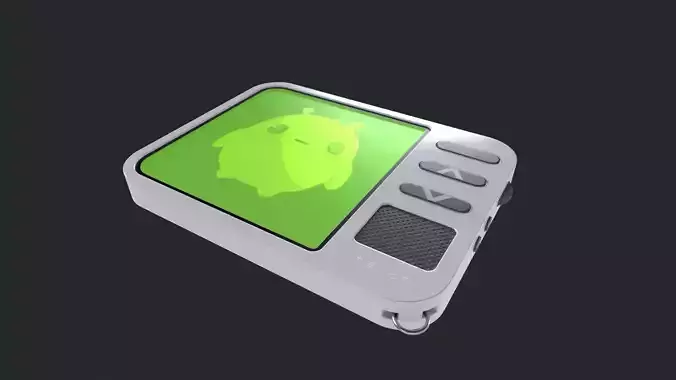 Futuristic Tamagotchi  3D Game Asset Low-poly 3D model