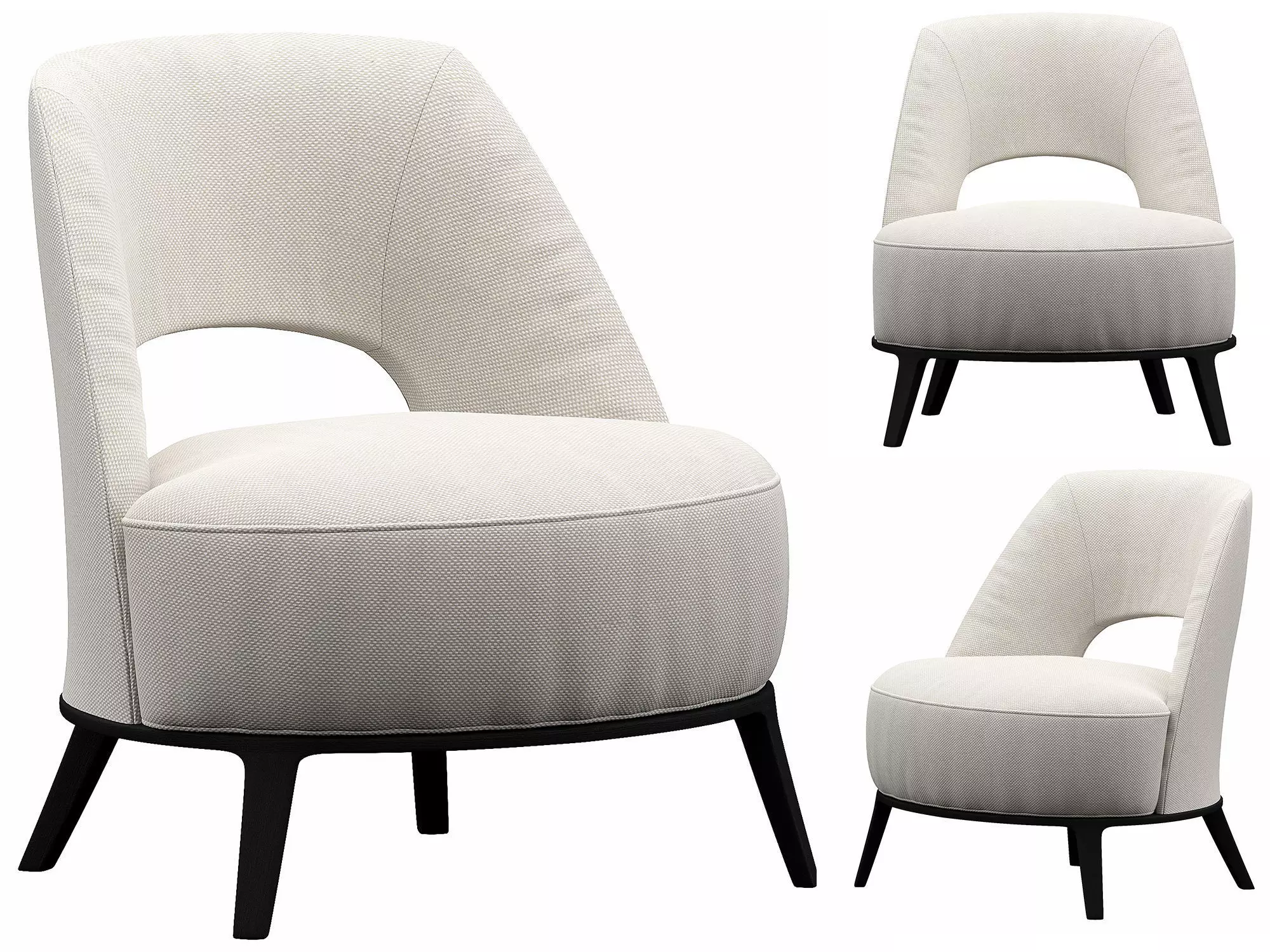 Flexform Ermione 3D model_0