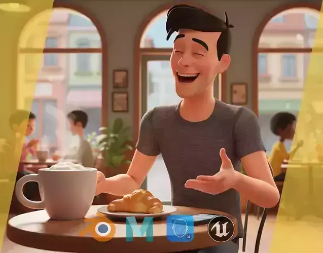 Casual character man in jeans Low-poly 3D model Casual character man in jeans Low-poly 3D model