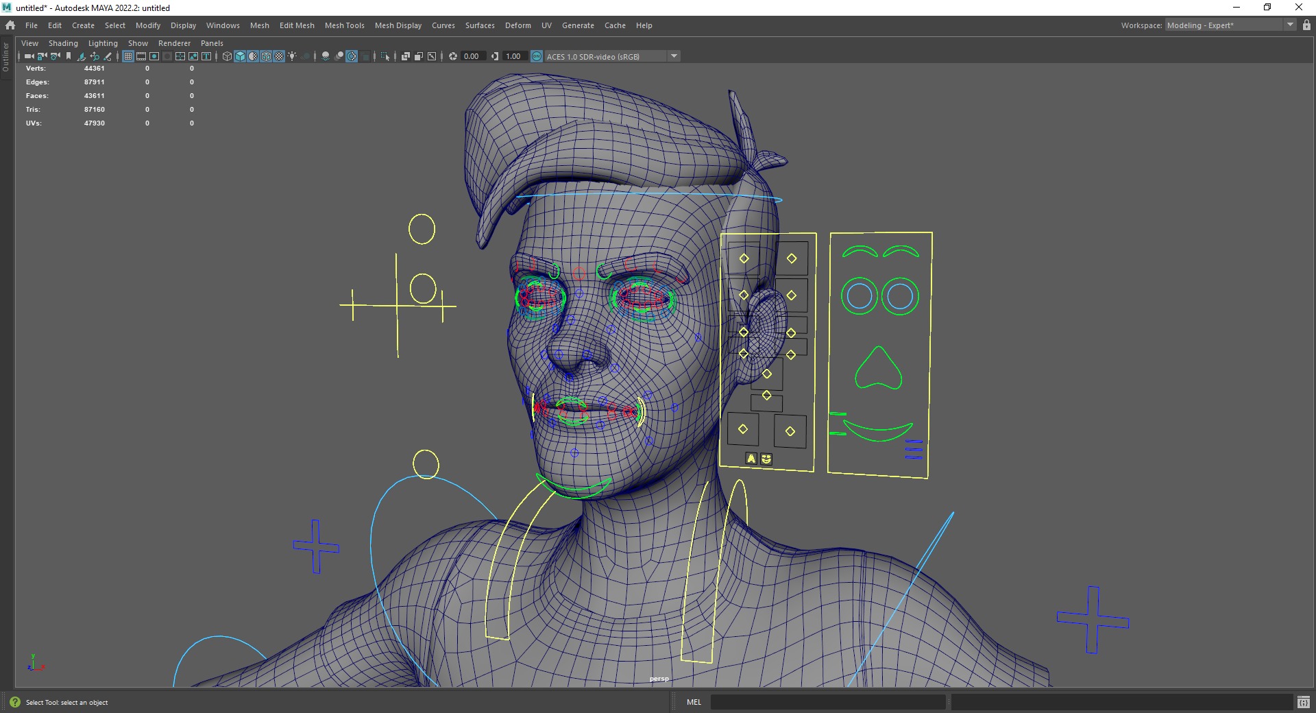 Casual character man in jeans Low-poly 3D model_25