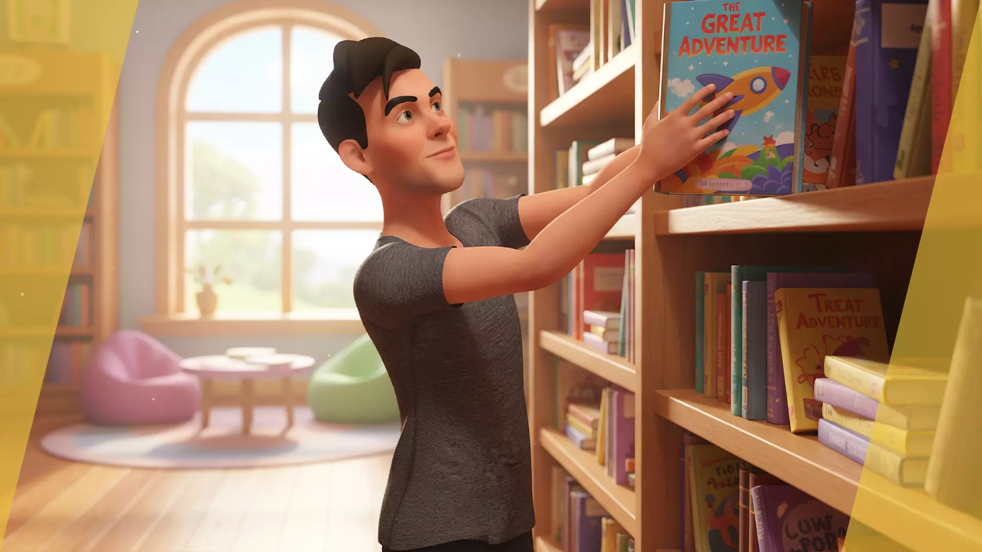 Casual character man in jeans Low-poly 3D model_4