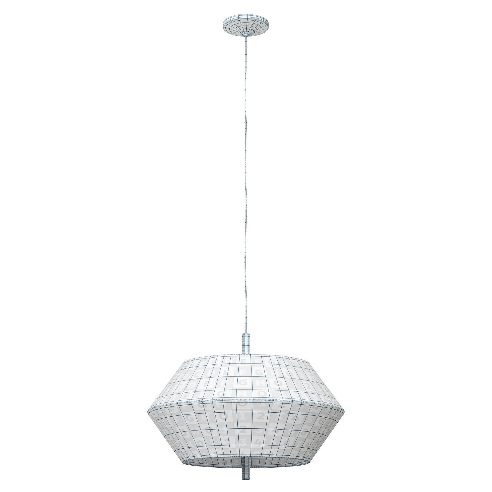 CB2 Totora Pendant Light 3D model_7