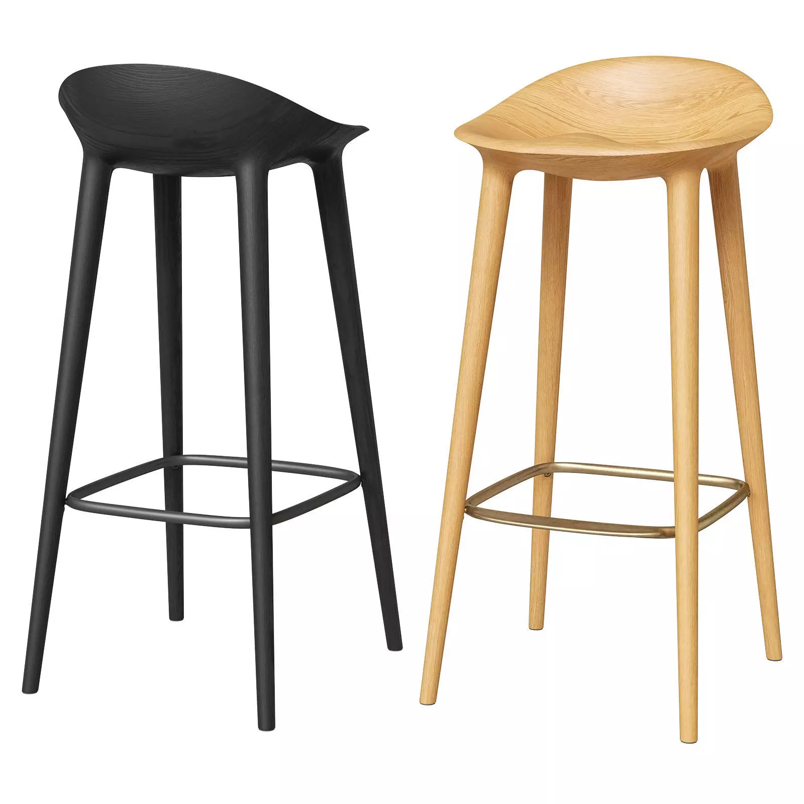 Bar stool by Great Dane 3D model_0