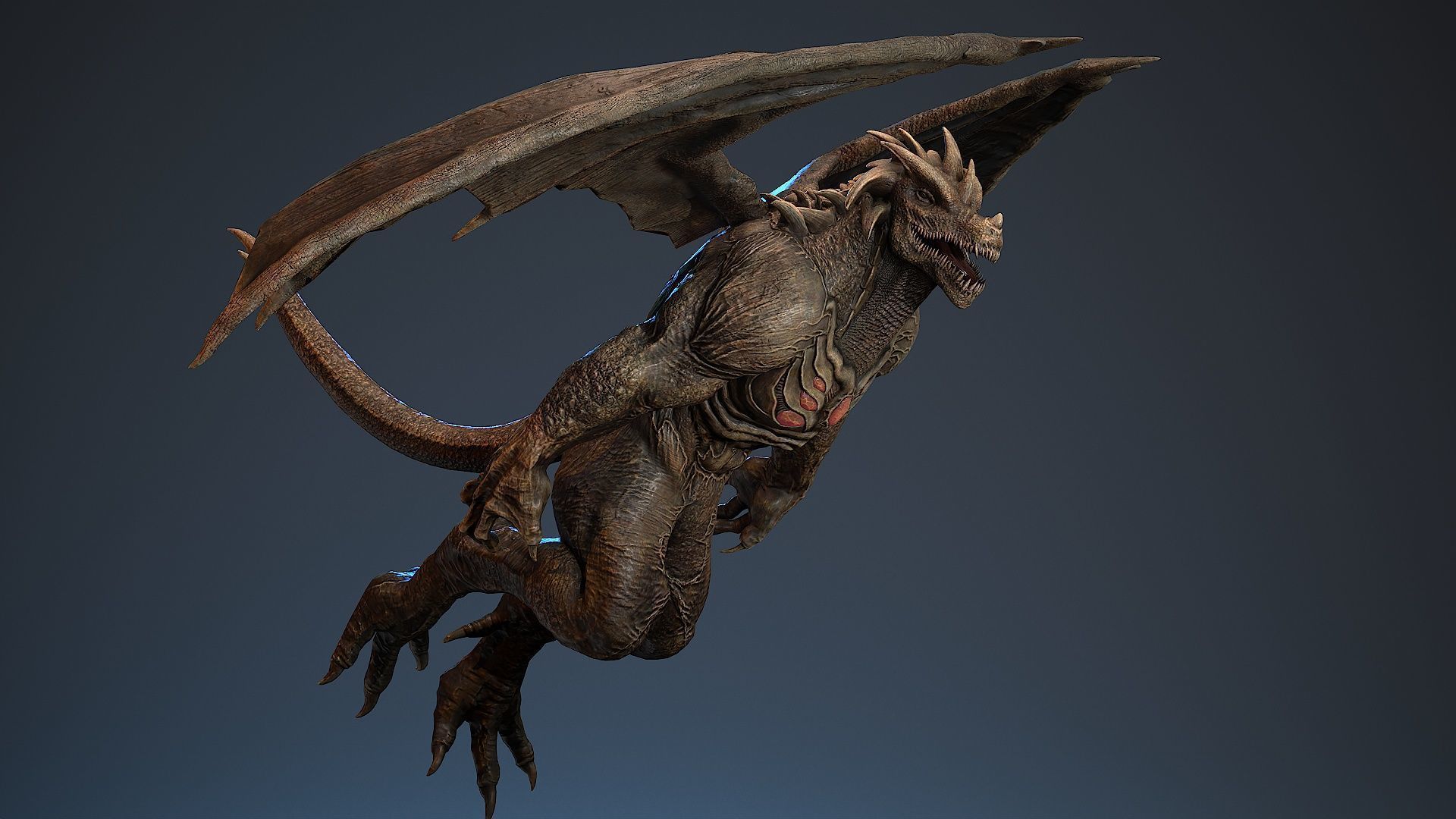 Draconid 2 Low-poly 3D model_3