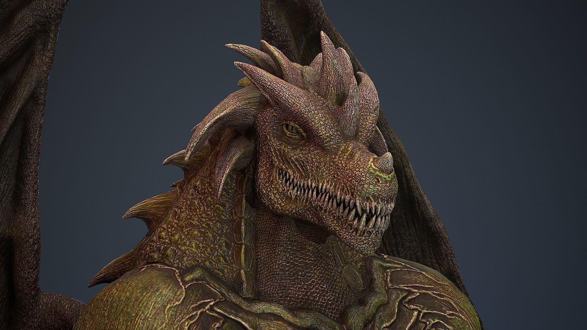 Draconid 2 Low-poly 3D model_12