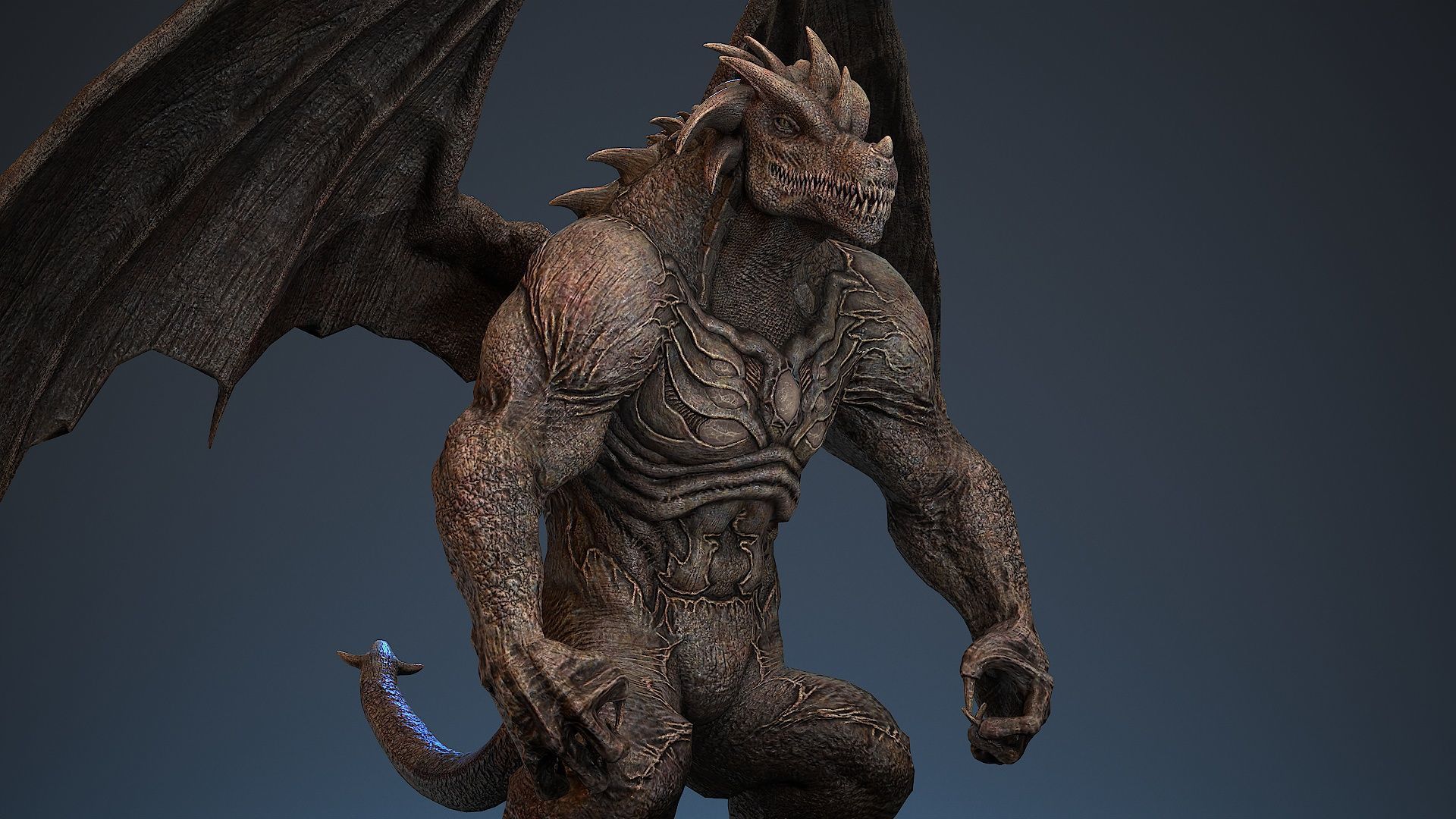 Draconid 2 Low-poly 3D model_4