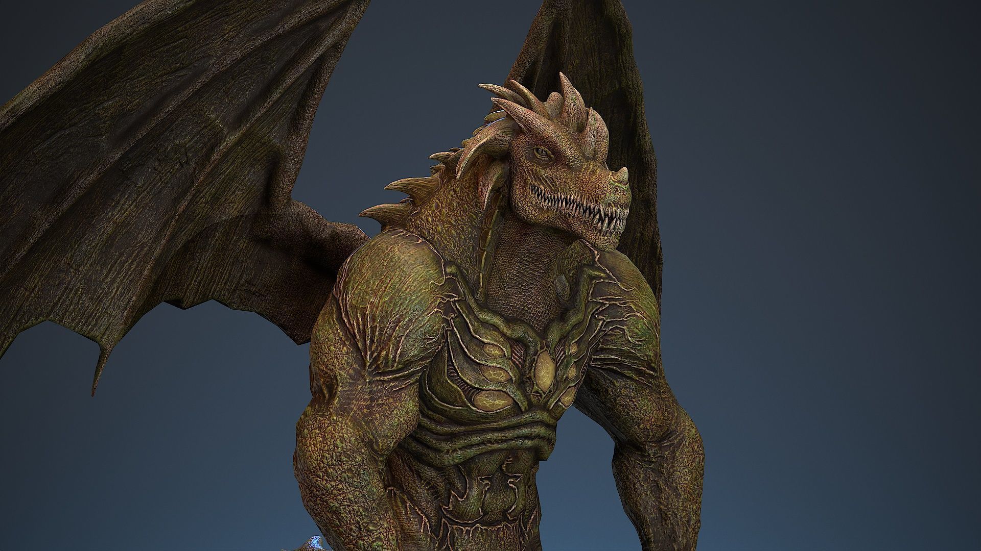 Draconid 2 Low-poly 3D model_11