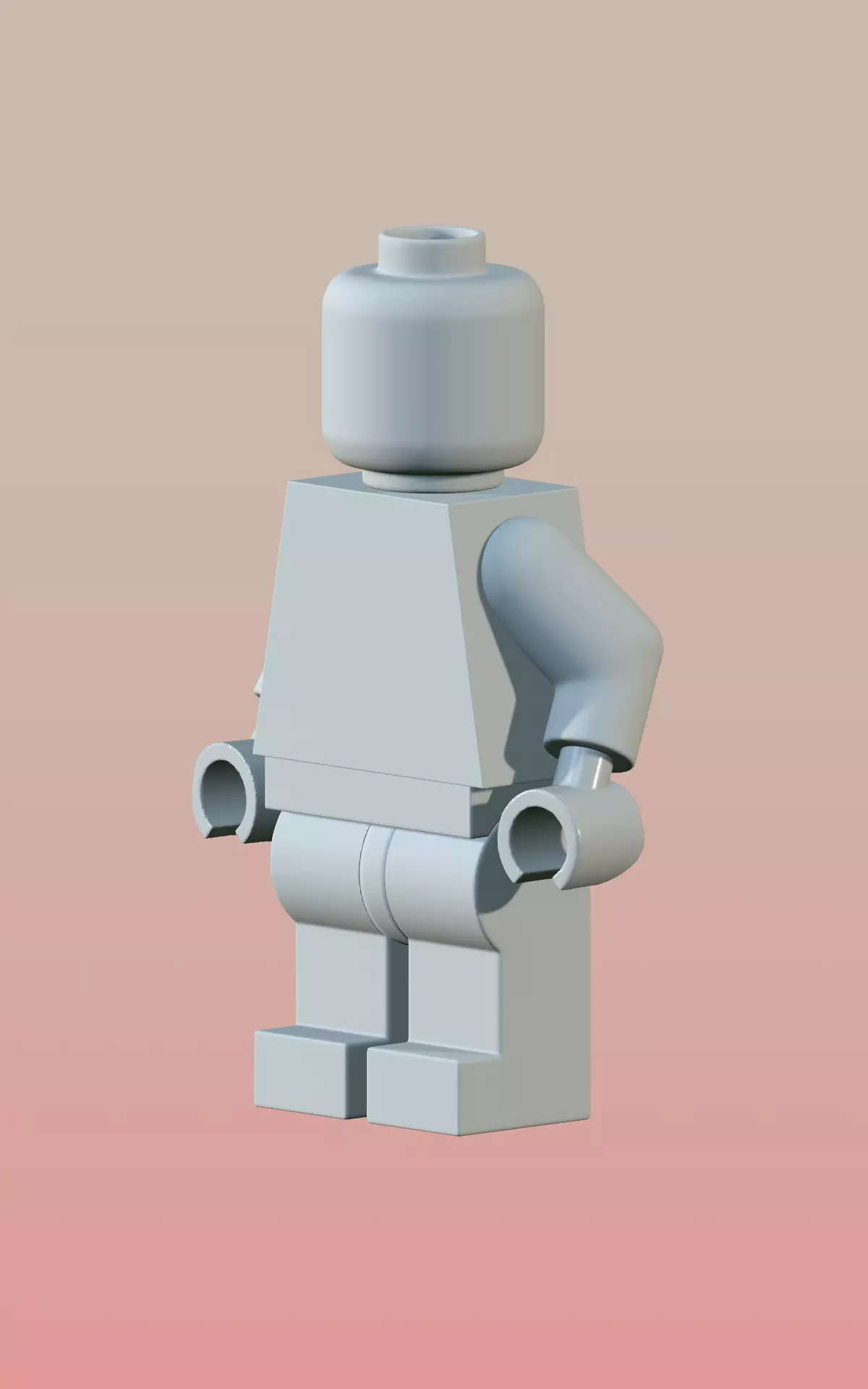 minifig Lego Low-poly 3D model_0