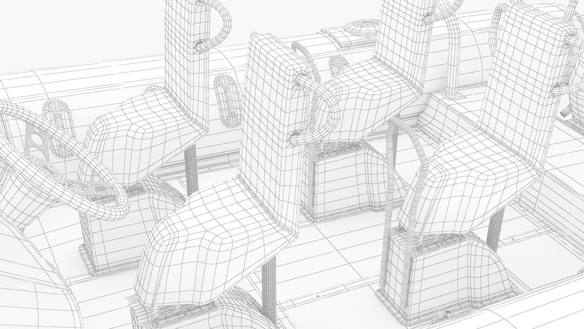 Military inflatable Patrol boat Zodiac with Mercury 3D model_10