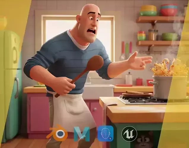 bald man wears sweater casual look