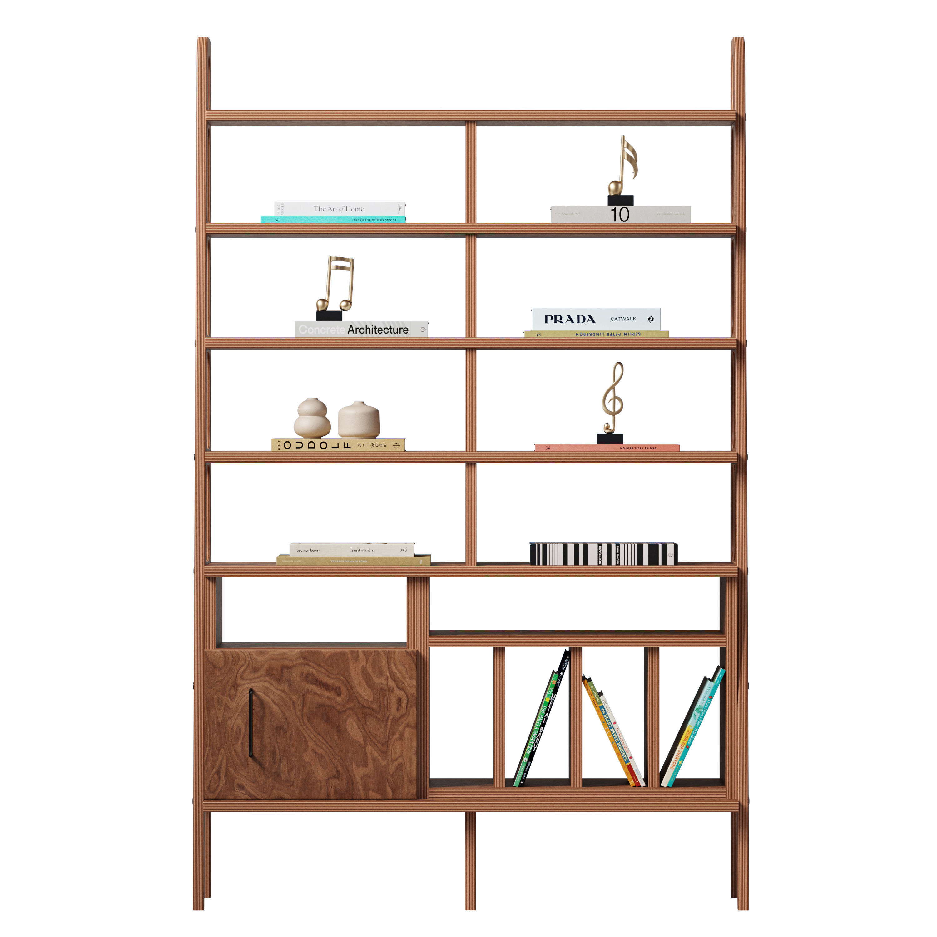 Bookcase Maxi W120 III 3D model_1