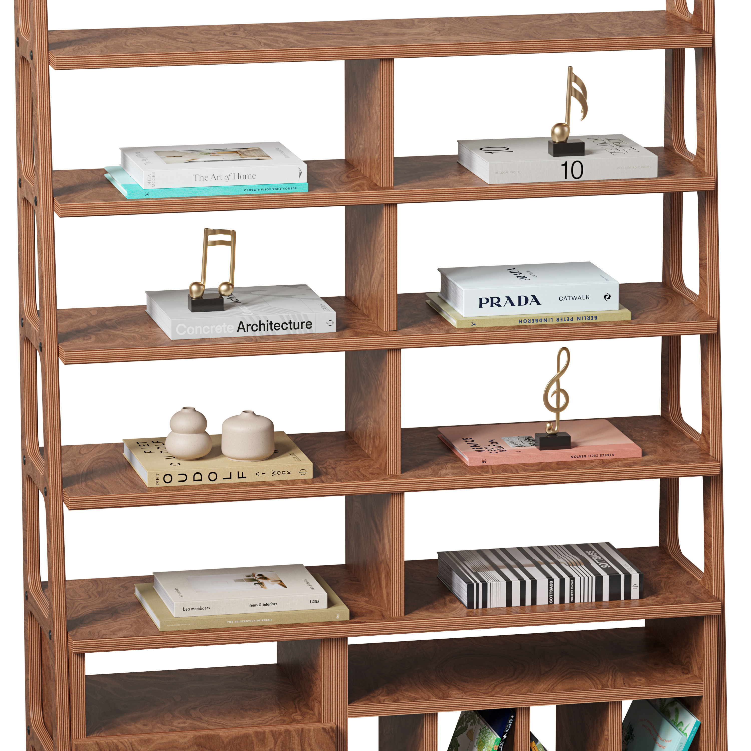 Bookcase Maxi W120 III 3D model_2