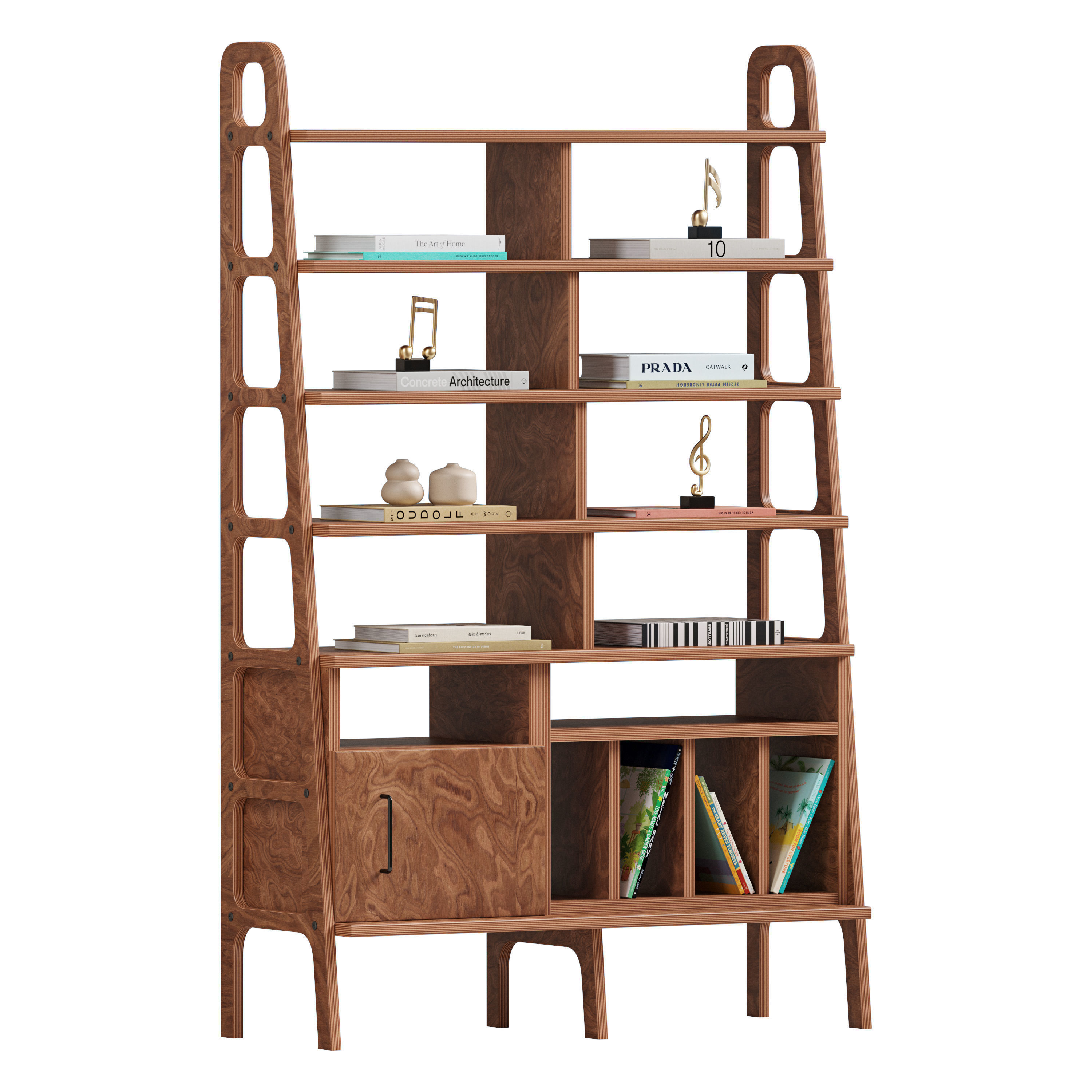 Bookcase Maxi W120 III 3D model_8