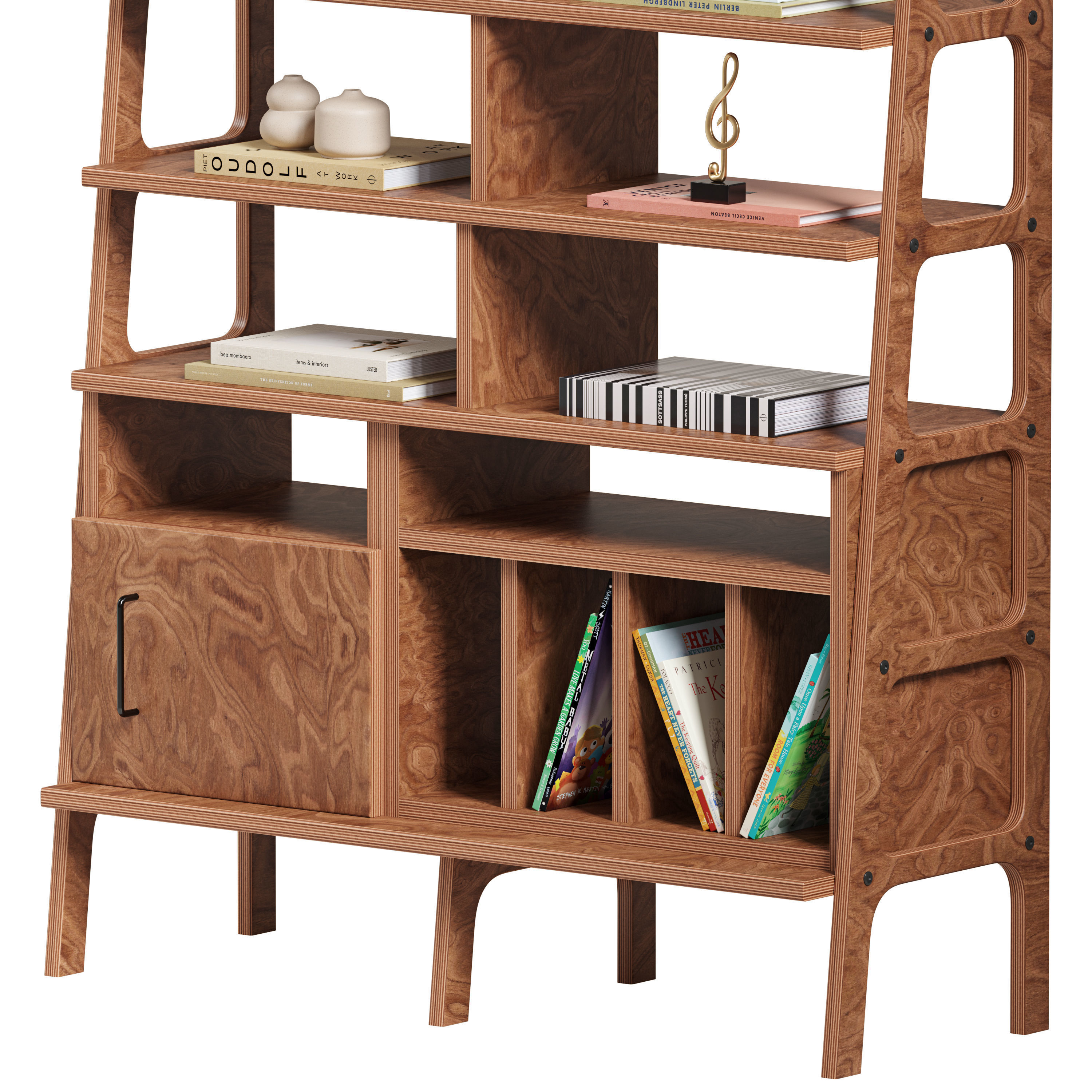 Bookcase Maxi W120 III 3D model_5