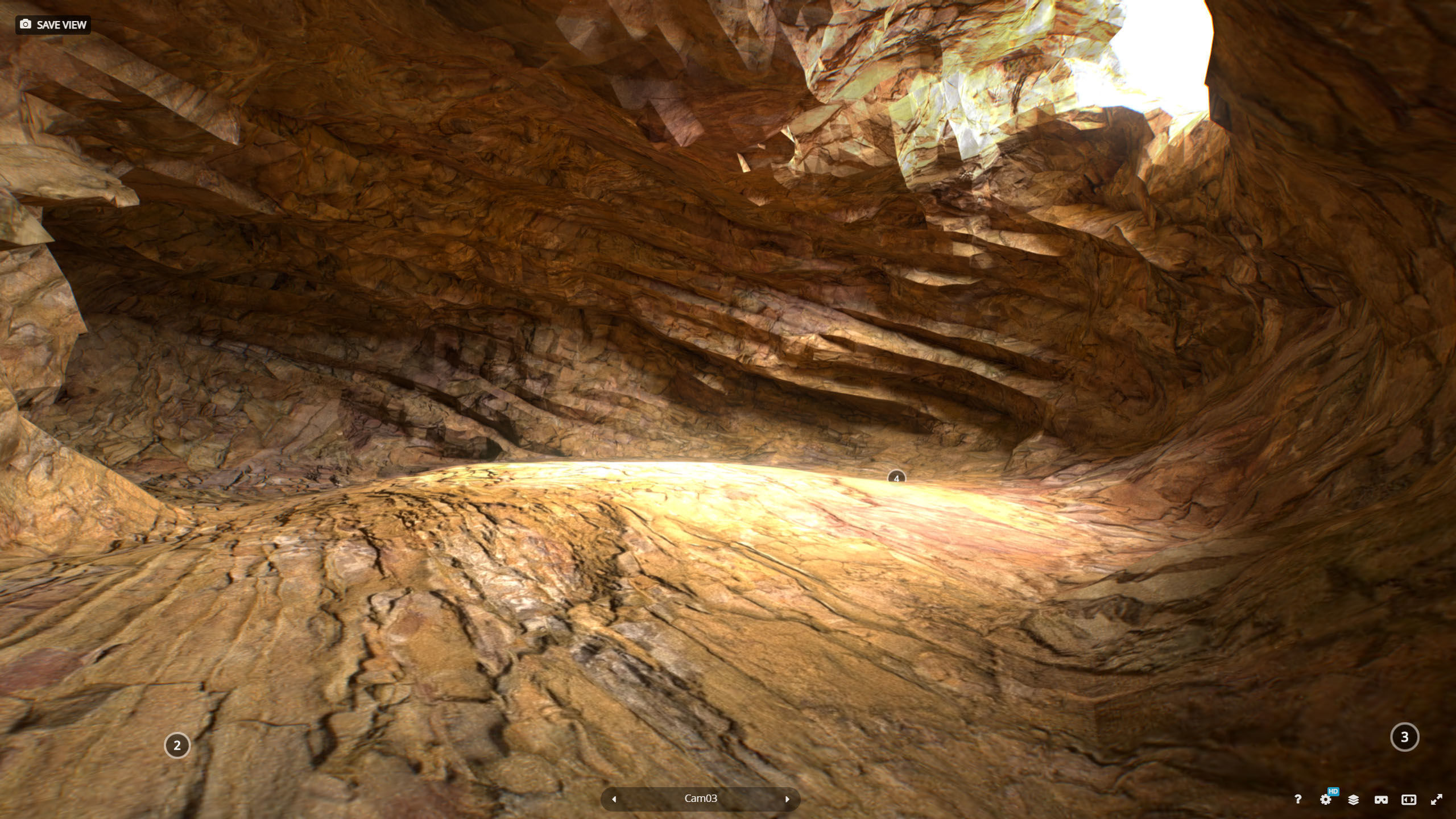 G0007 VR 3d model Cave Low-poly 3D model_4