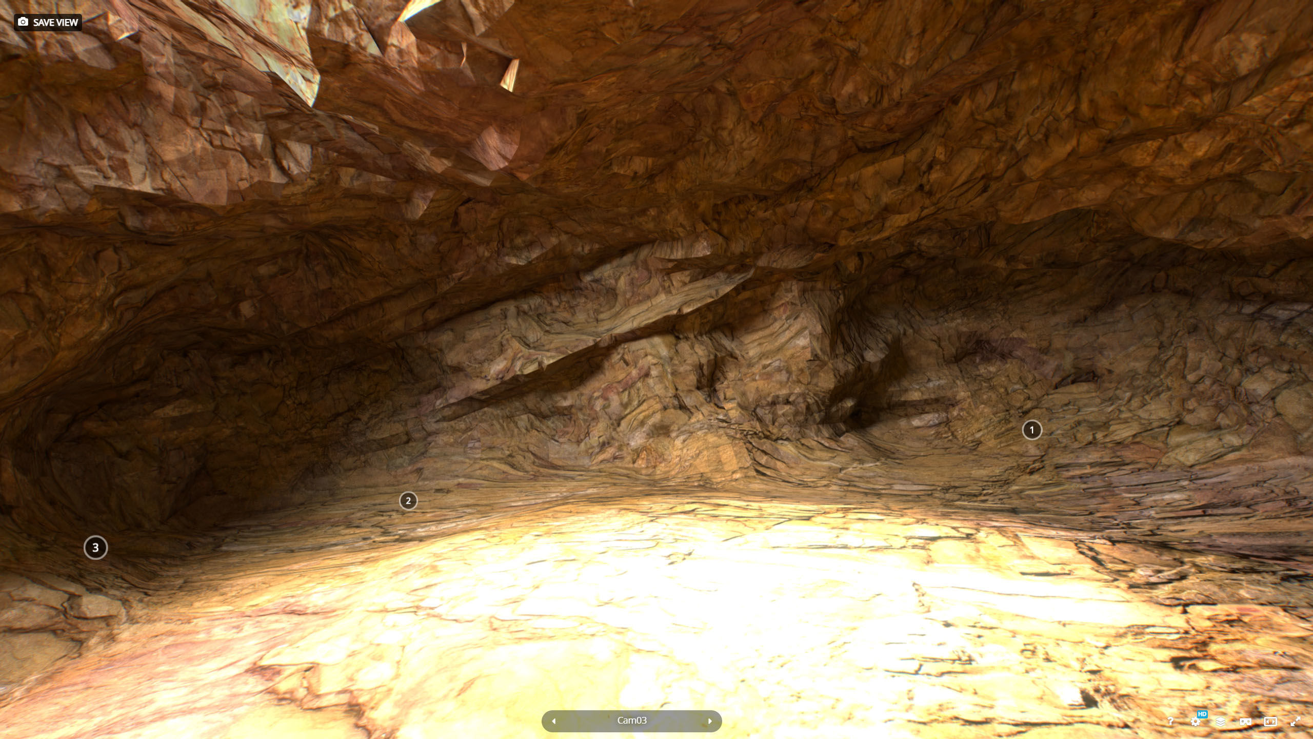 G0007 VR 3d model Cave Low-poly 3D model_7