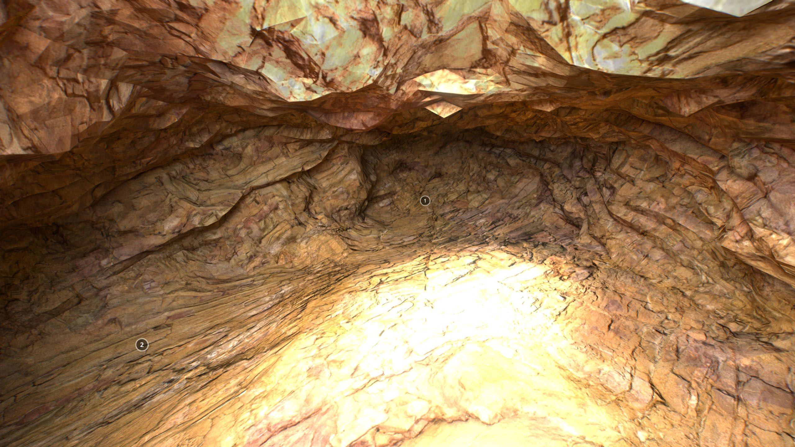 G0007 VR 3d model Cave Low-poly 3D model_6