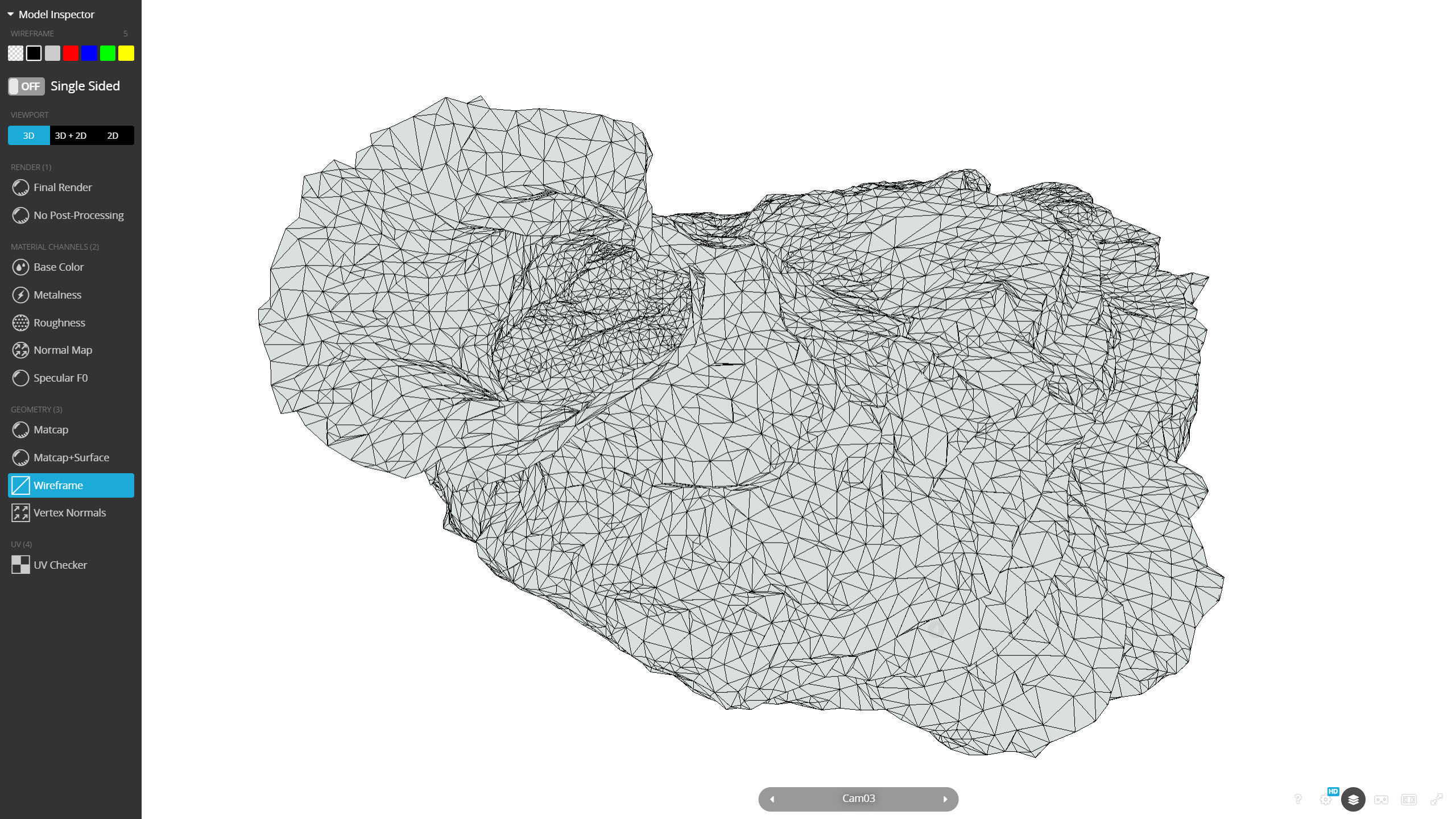 G0007 VR 3d model Cave Low-poly 3D model_10