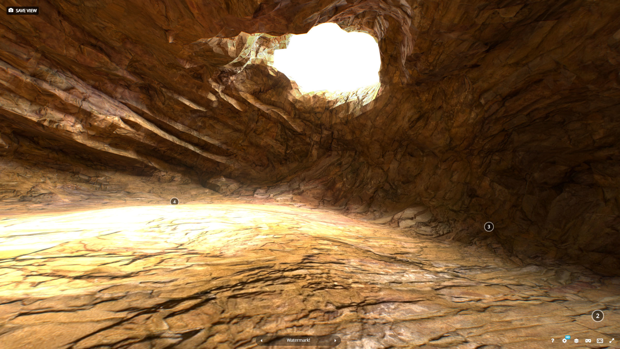 G0007 VR 3d model Cave Low-poly 3D model_3