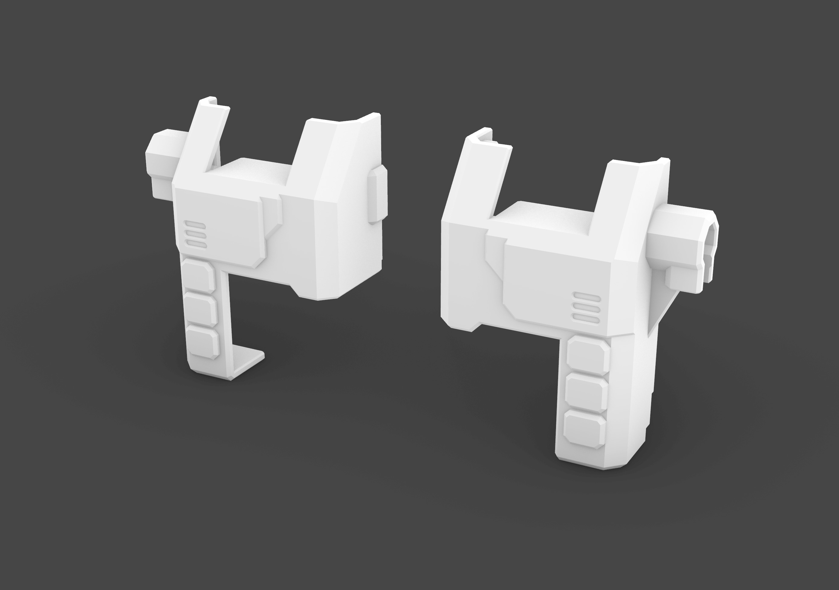 Shoulder and Forearm Covers for TR Leader Overlord 3D print model_8