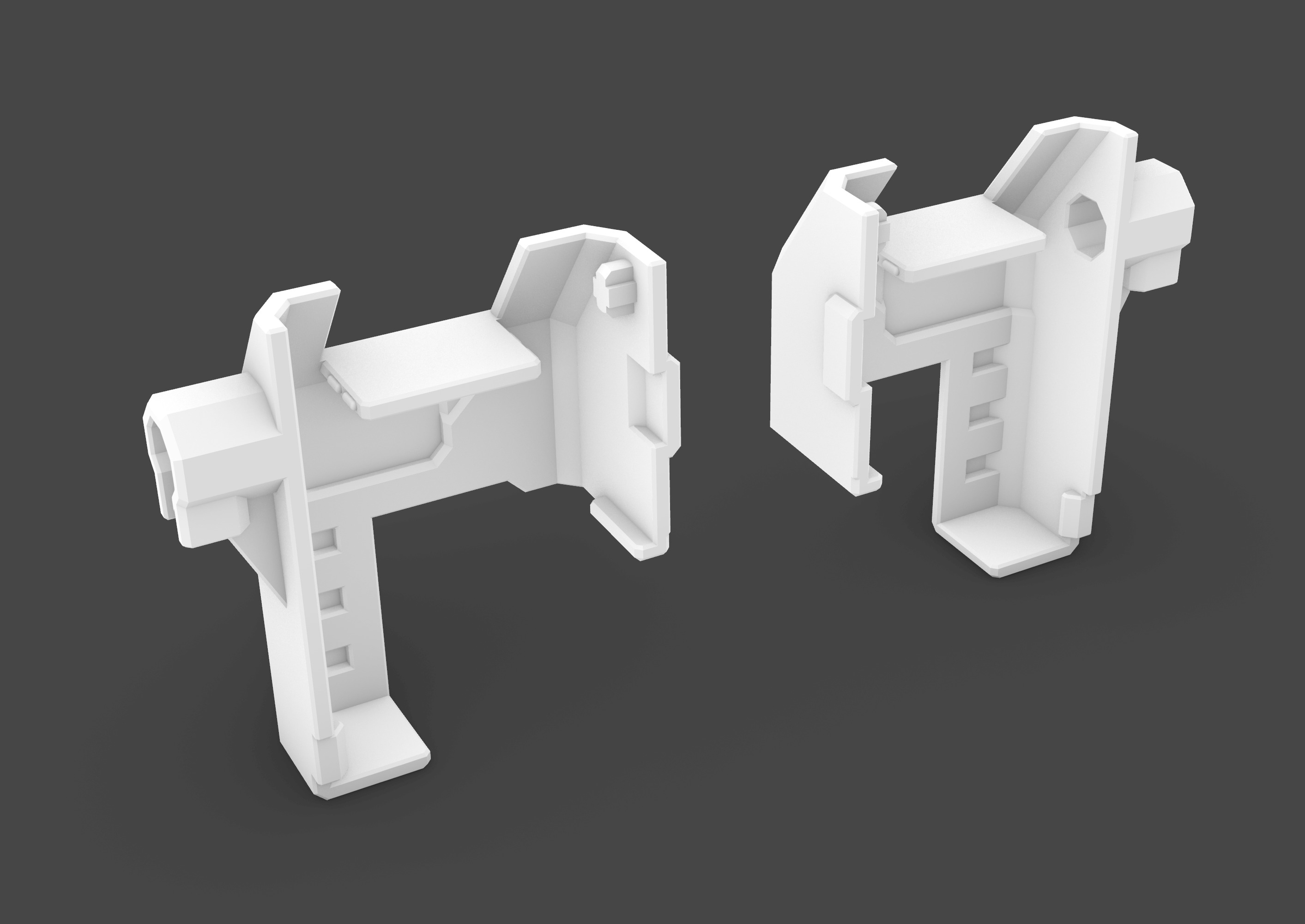 Shoulder and Forearm Covers for TR Leader Overlord 3D print model_7