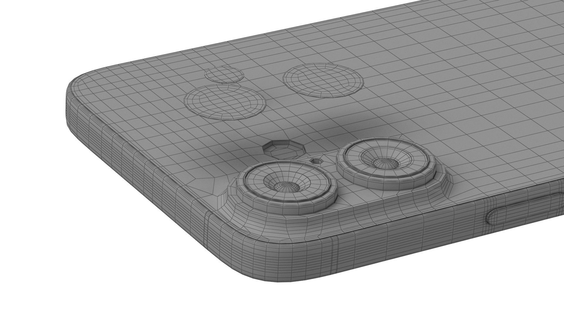 Apple iPhone 16 white 3D model_18