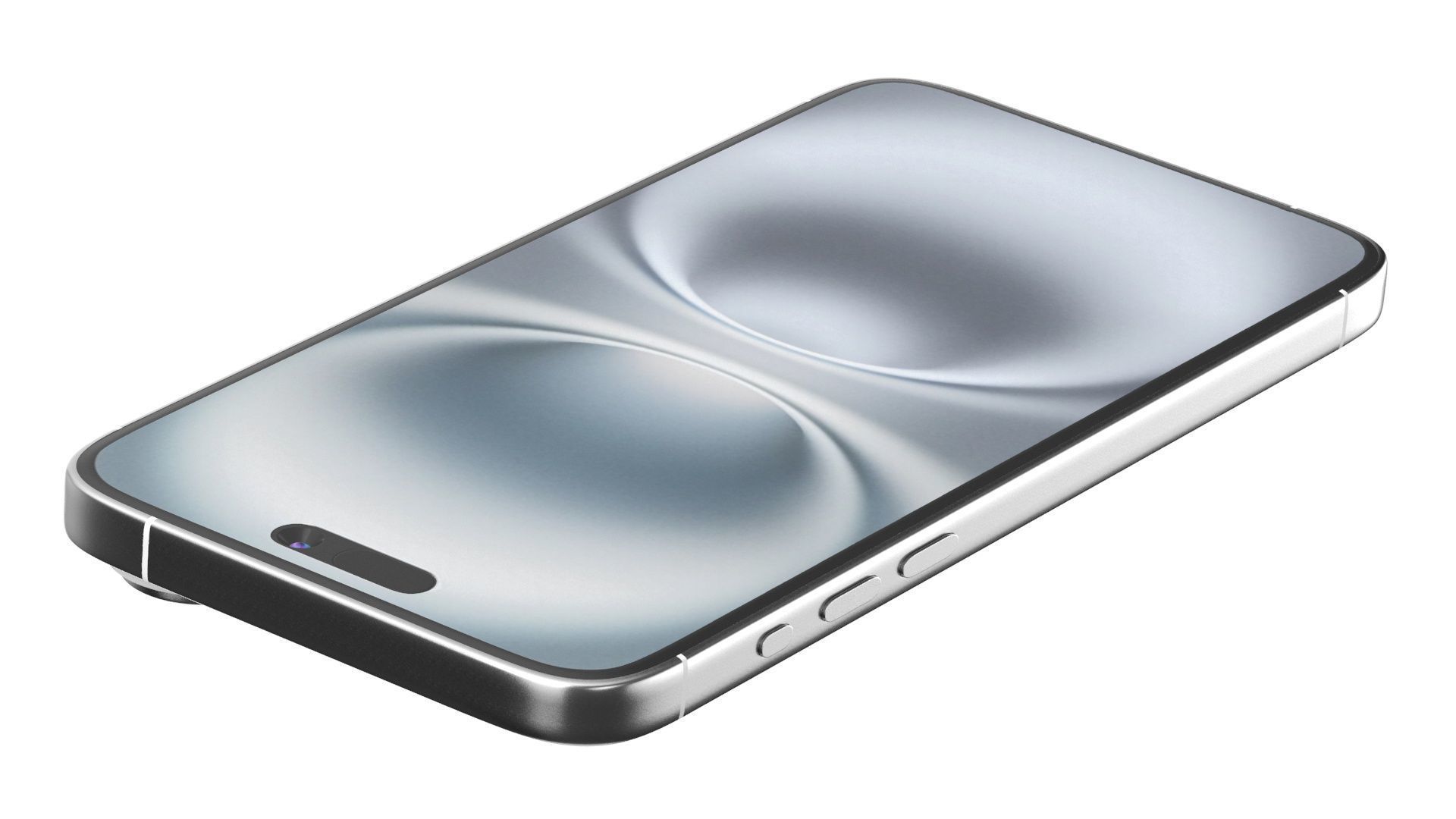 Apple iPhone 16 white 3D model_5