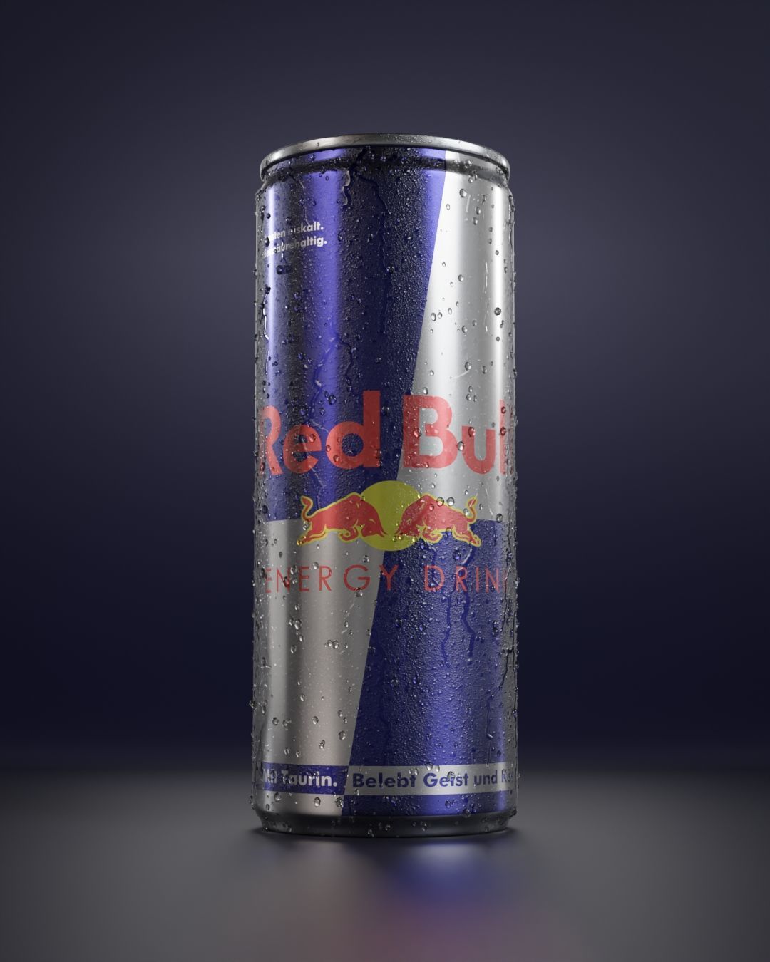 Red Bull can with tab opening animation - ultra realistic 3D model_3