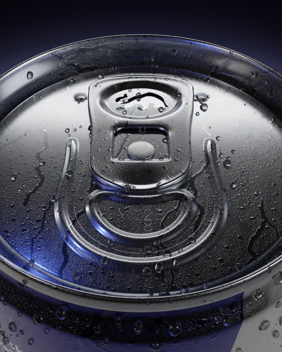Red Bull can with tab opening animation - ultra realistic 3D model_1