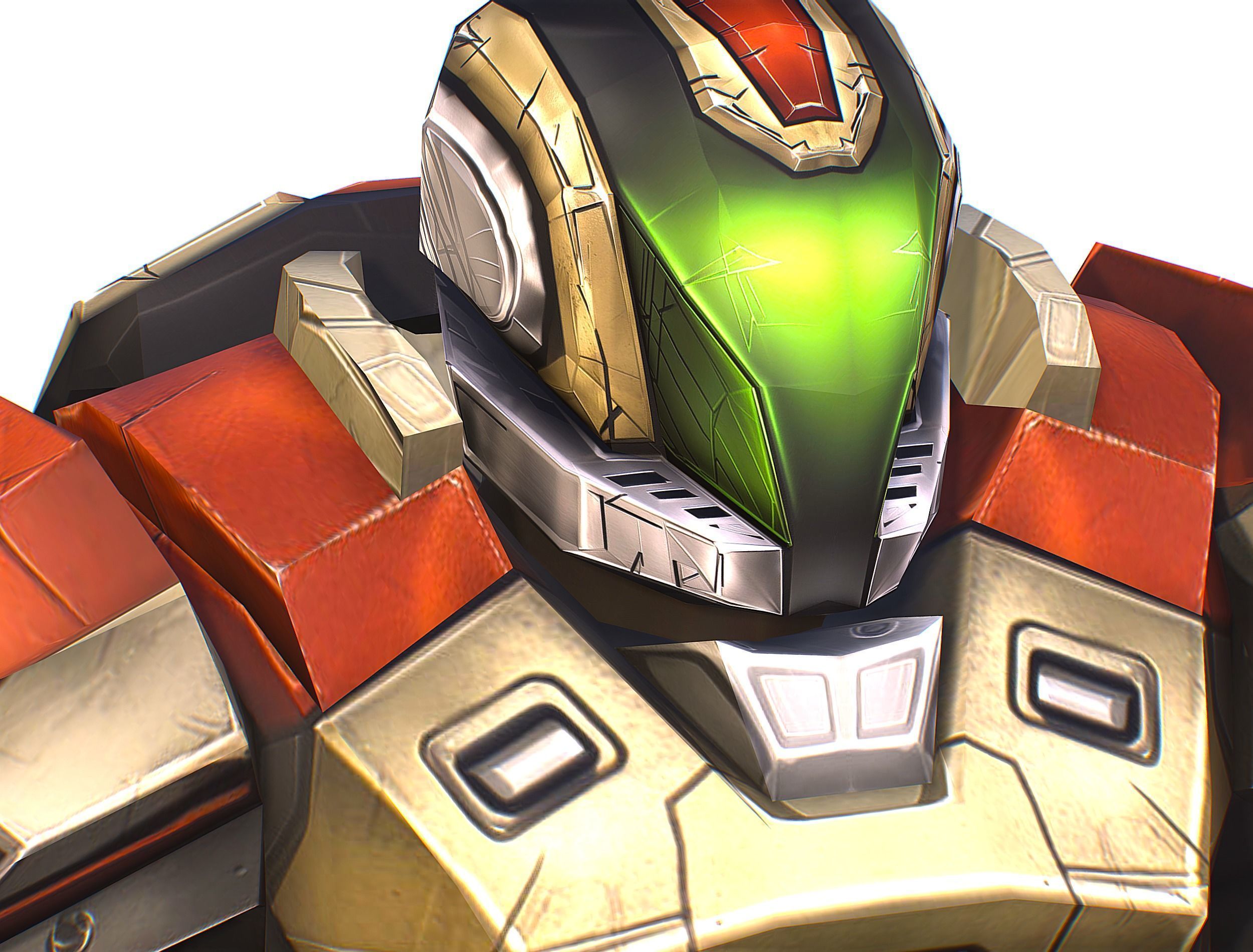 Cartoon Sci-Fi Cyborg Drone Trooper Soldier Low-poly 3D model_30