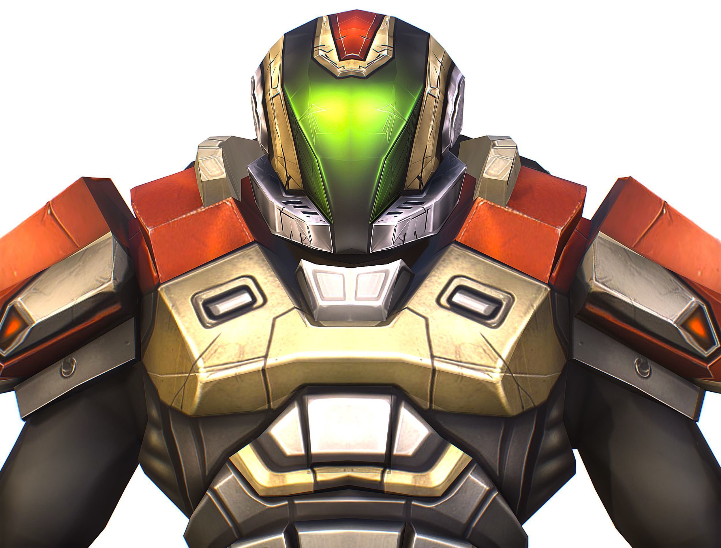 Cartoon Sci-Fi Cyborg Drone Trooper Soldier Low-poly 3D model_16