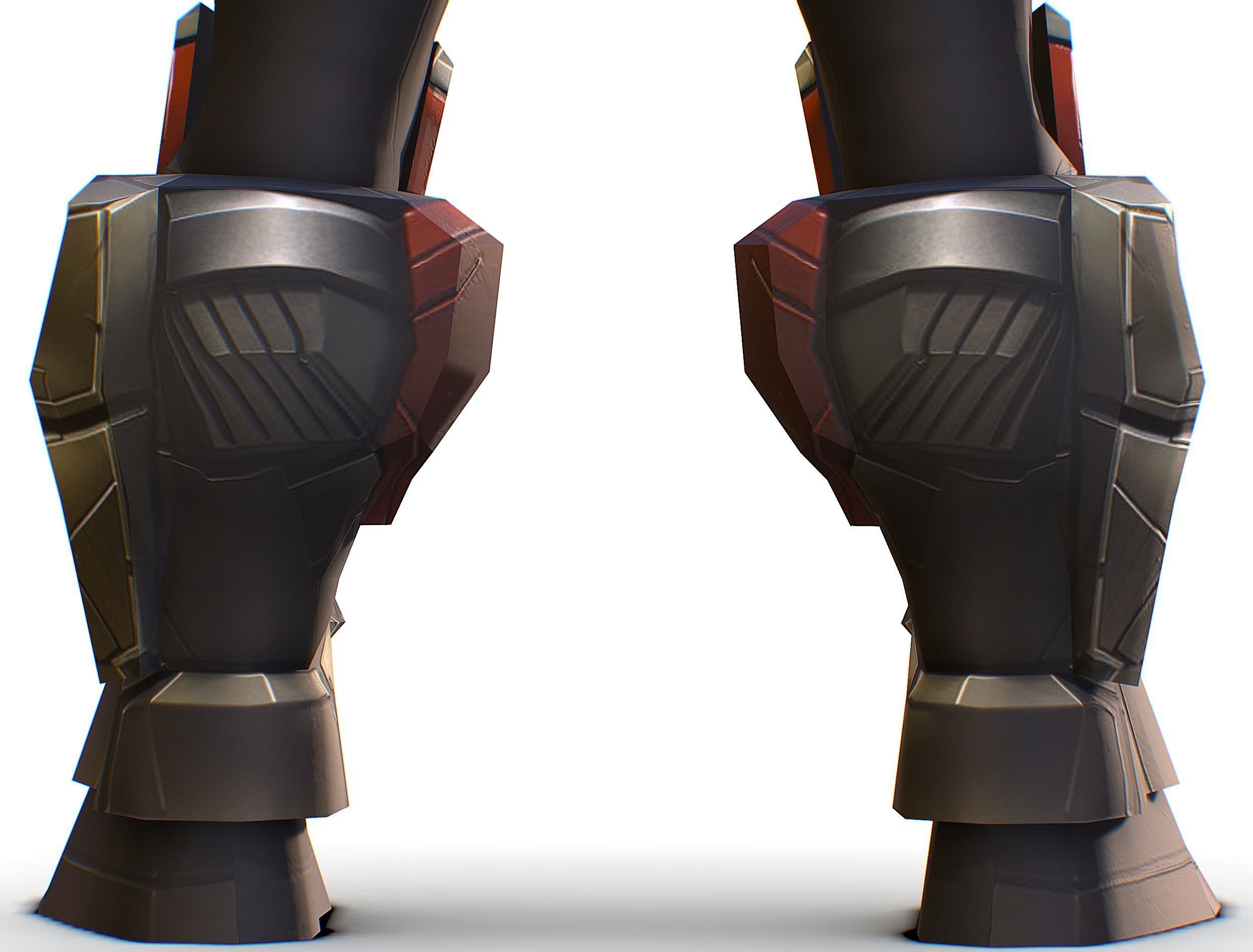 Cartoon Sci-Fi Cyborg Drone Trooper Soldier Low-poly 3D model_27