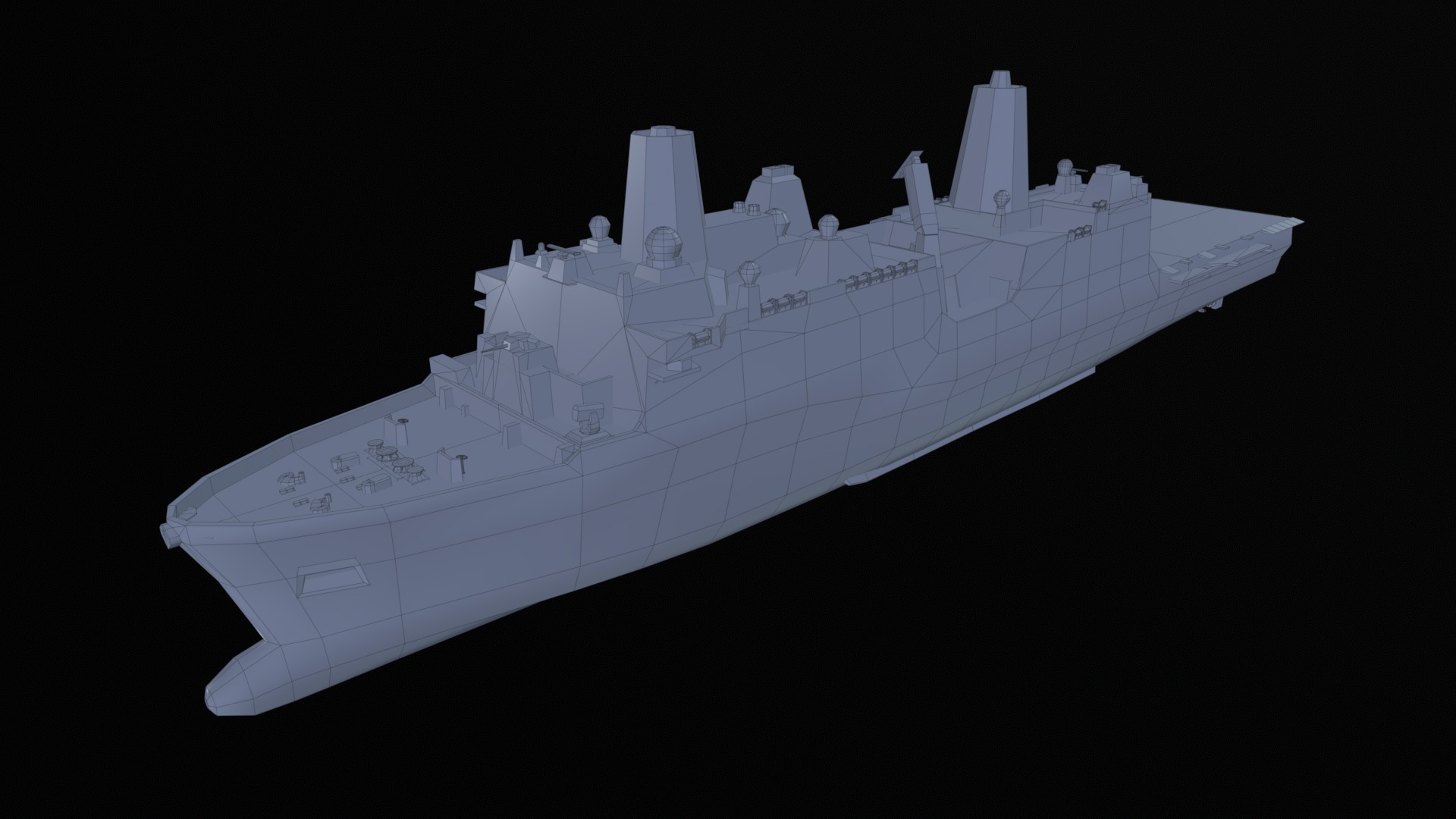 Asset - Army - USS Anchorage - 3D MODEL Low-poly Low-poly 3D model_21