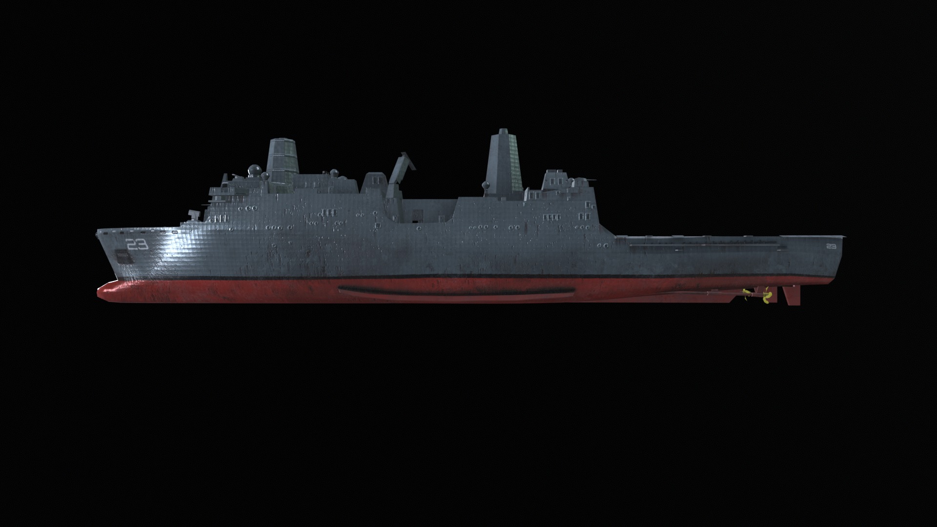 Asset - Army - USS Anchorage - 3D MODEL Low-poly Low-poly 3D model_28