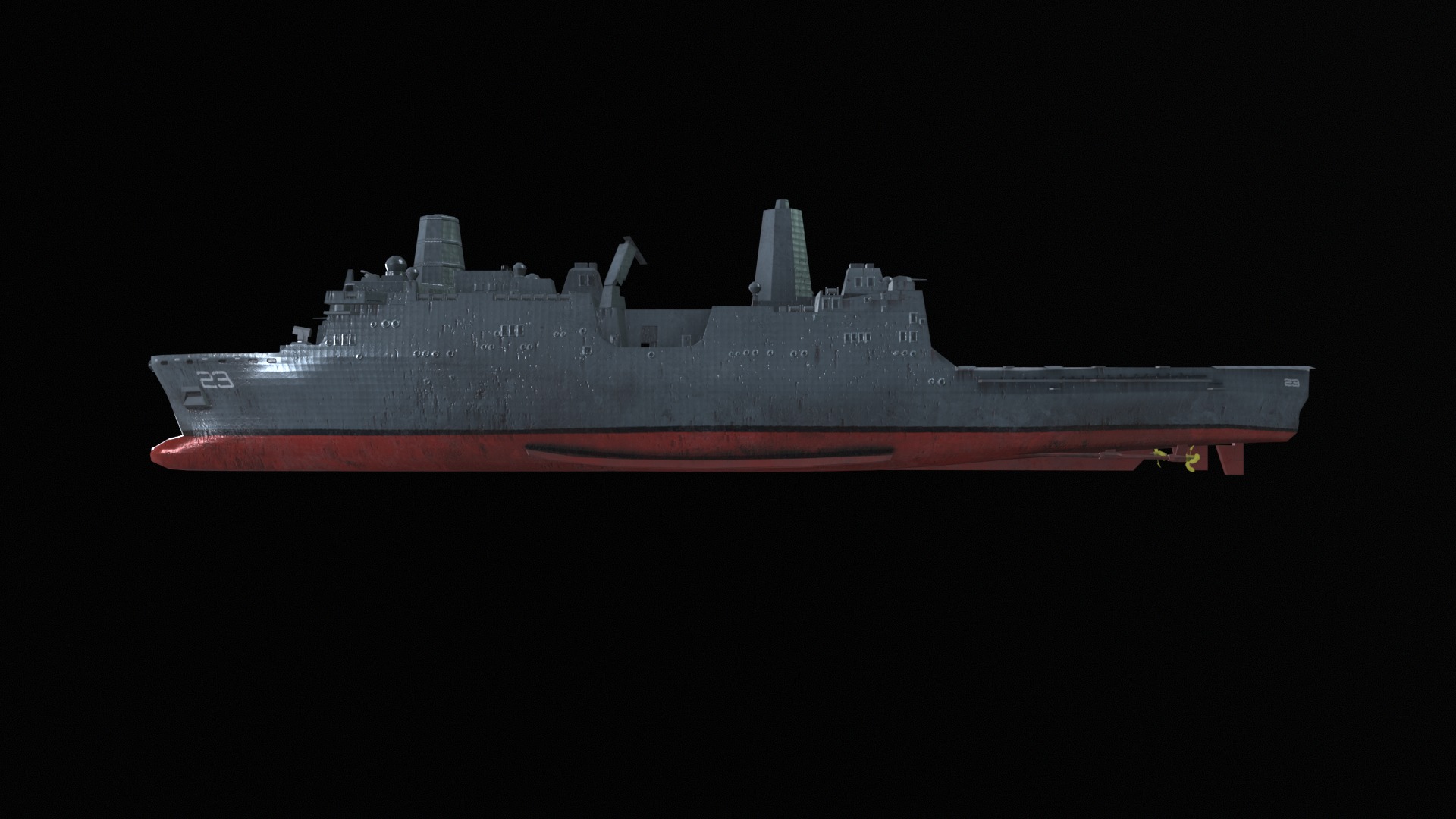 Asset - Army - USS Anchorage - 3D MODEL Low-poly Low-poly 3D model_18