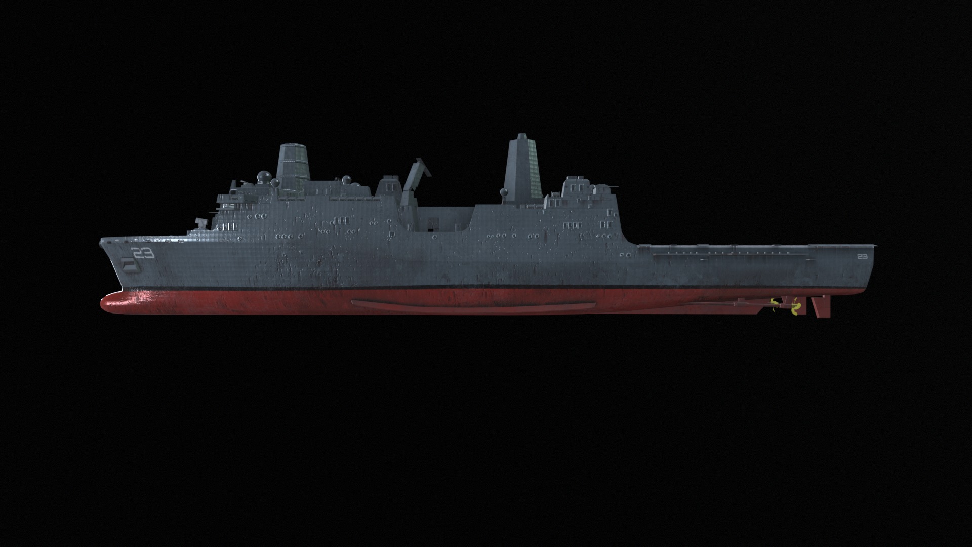 Asset - Army - USS Anchorage - 3D MODEL Low-poly Low-poly 3D model_8