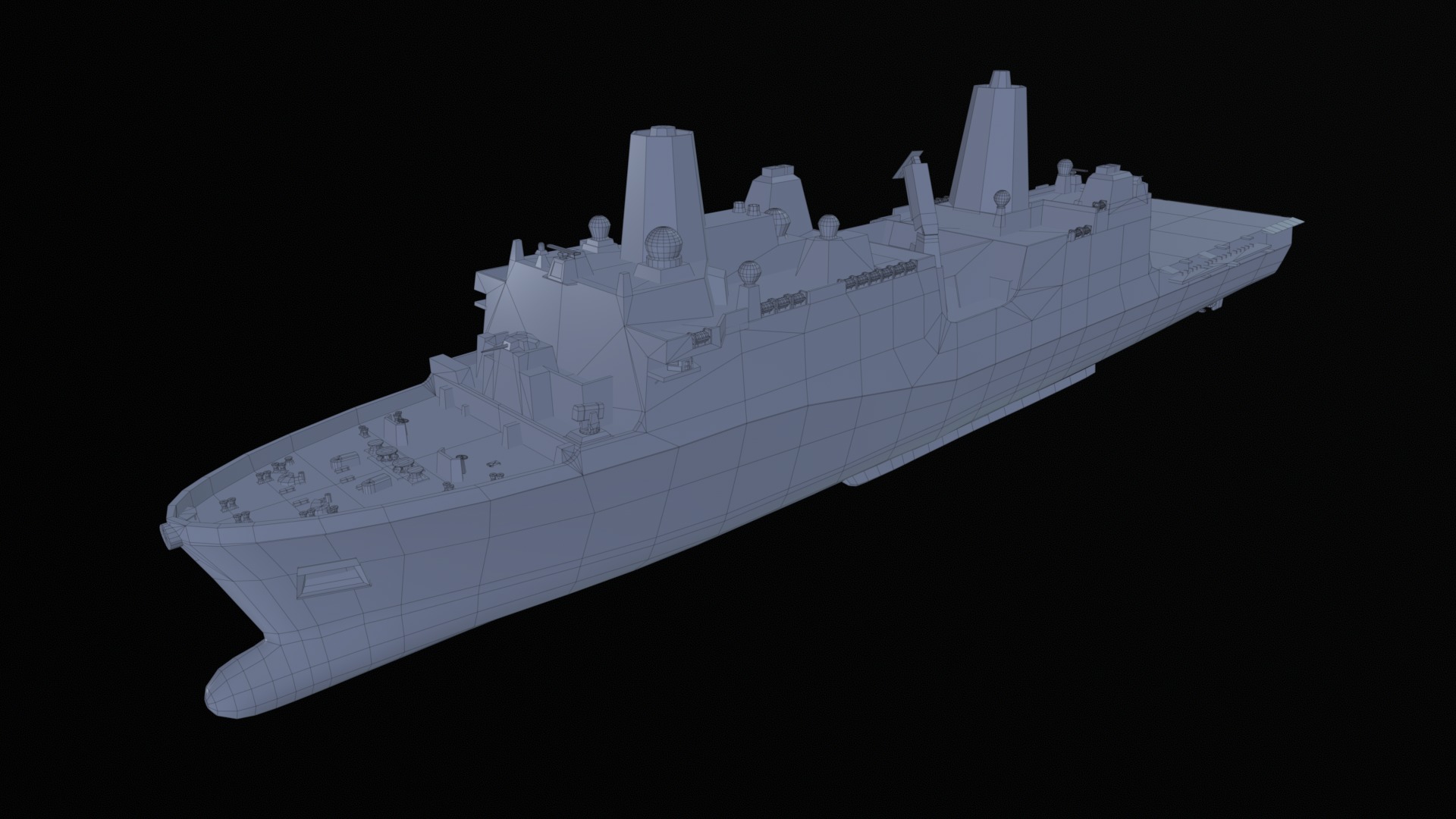 Asset - Army - USS Anchorage - 3D MODEL Low-poly Low-poly 3D model_11