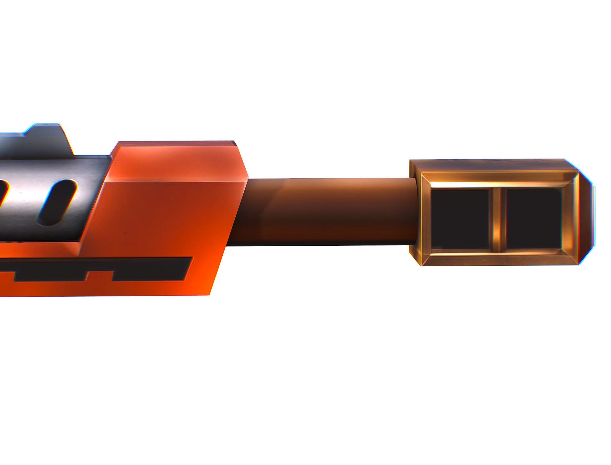 Cartoon Sci-Fi Cyborg Drone Sniper Soldier Low-poly 3D model_75