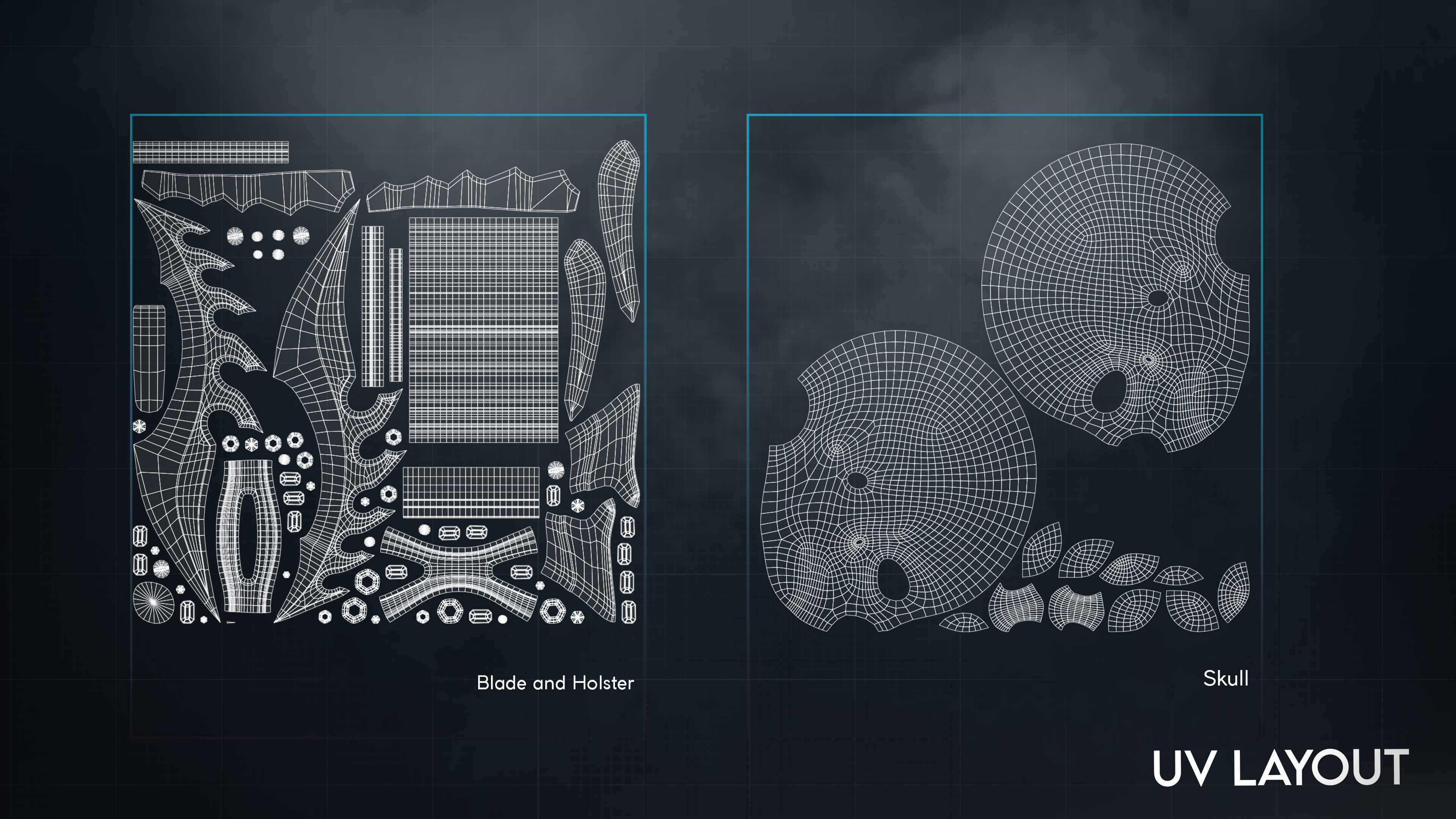 Gothic Fantasy Knife - Bloodthorn Low-poly 3D model_2