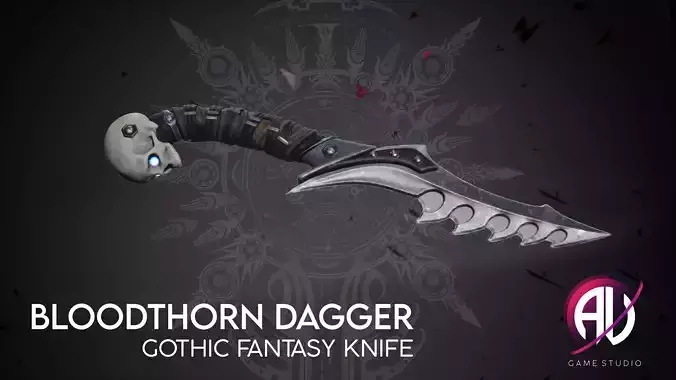 Gothic Fantasy Knife - Bloodthorn