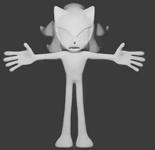 Shadow the Hedgehog 3D model