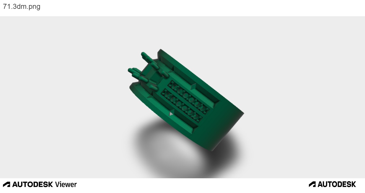 Men Ring with 3 Asscher Center-cuts and around Diamond cuts 3D print model_5