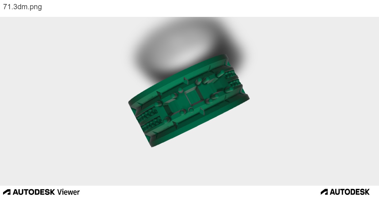 Men Ring with 3 Asscher Center-cuts and around Diamond cuts 3D print model_8