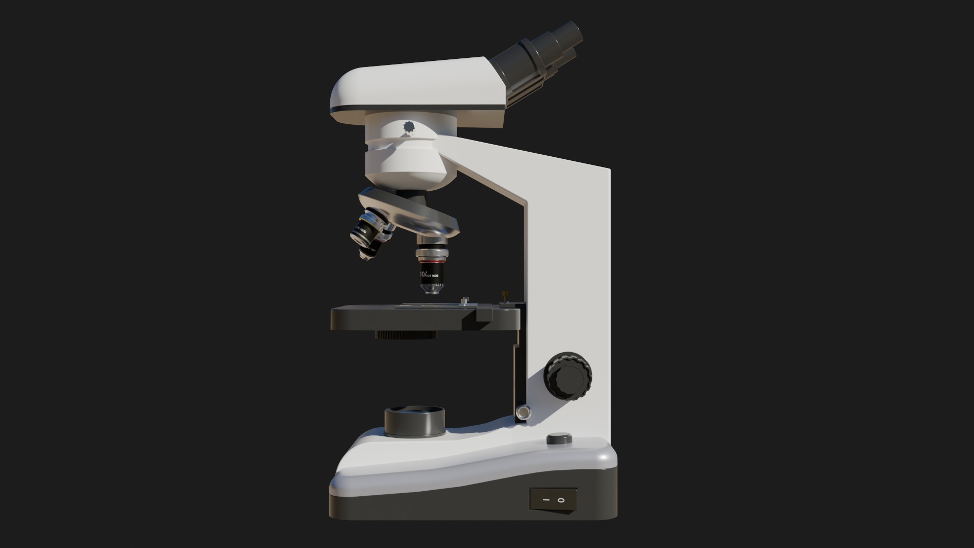 Microscope Free low-poly 3D model_2