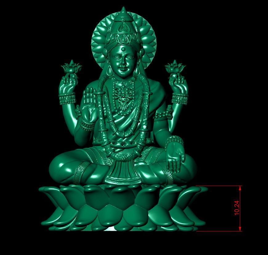 Laxmiji 3D print model_32