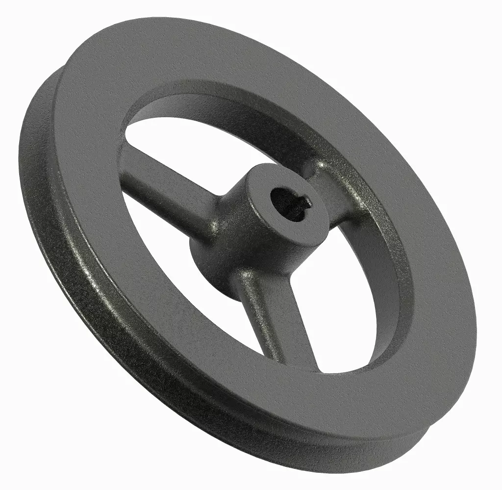 Cast Iron Pulley 3D print model_0