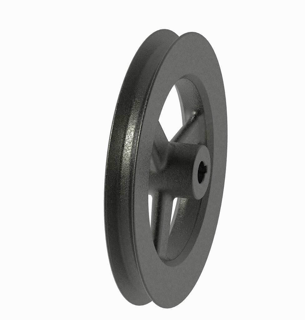 Cast Iron Pulley 3D print model_2