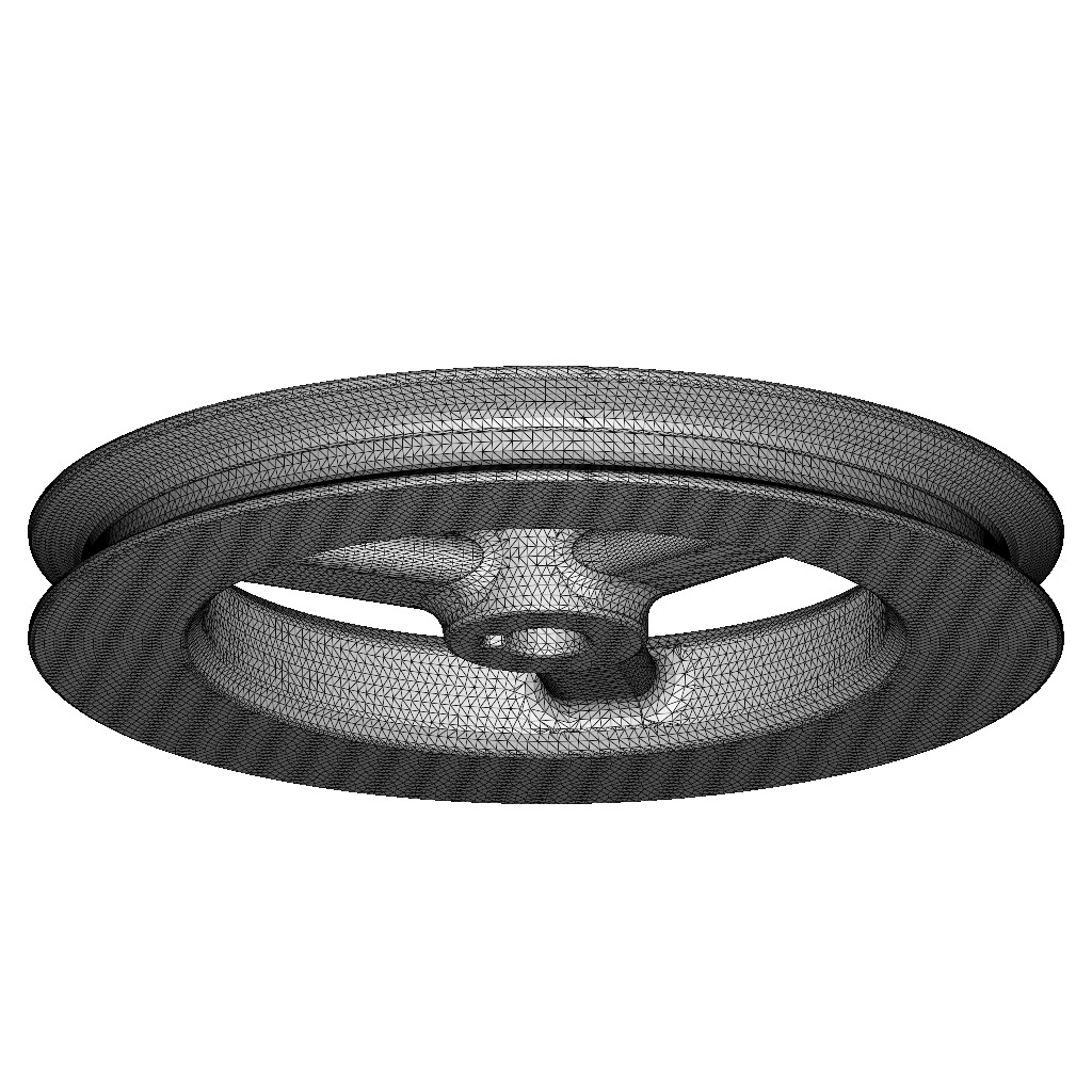 Cast Iron Pulley 3D print model_4