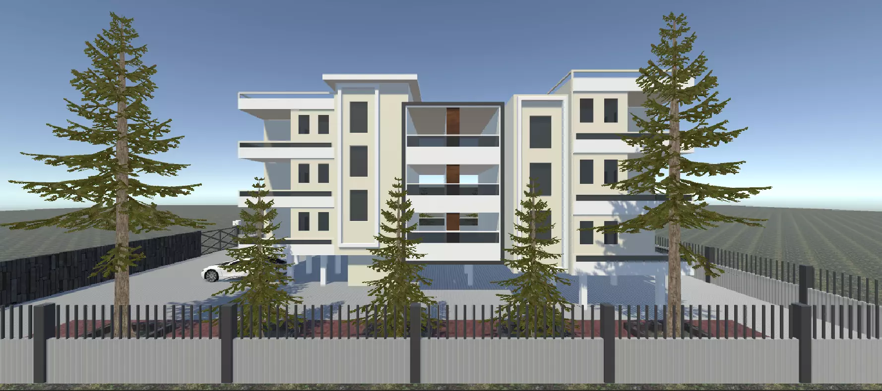 Realistic Building 3D model
